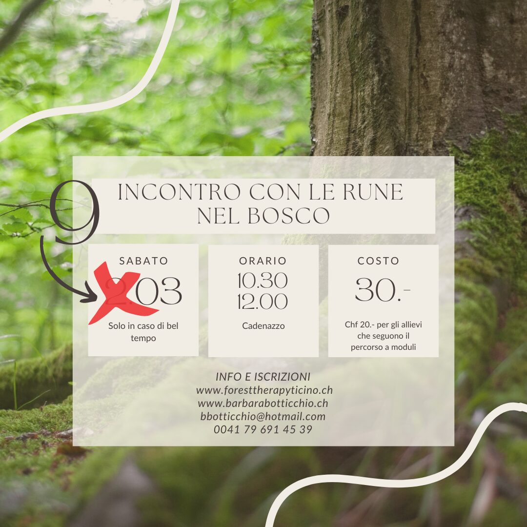 Incontro con le rune nel bosco, con Barbara Botticchio